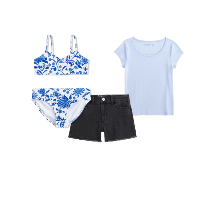 triangle two-piece swimsuit