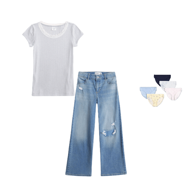 high rise wide leg jeans