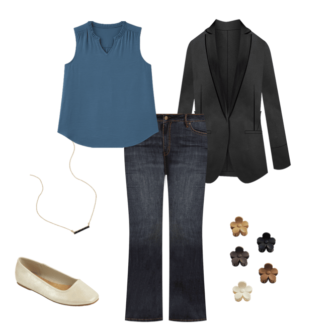 Plus Size Versa Open Front Blazer