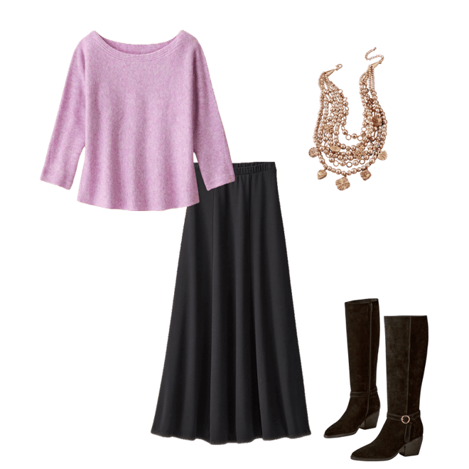 Gonna Lunga Donna Pieces PCKlarisa HW BC – Vita Alta Colore Unico