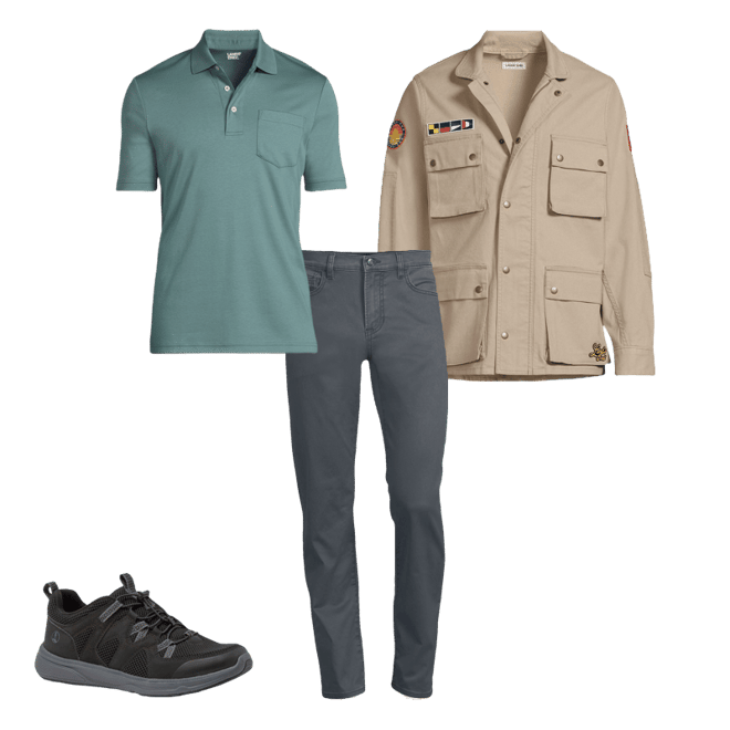 00s LANDS'END スタジャン Men's Canvas Field Jacket | Lands' End