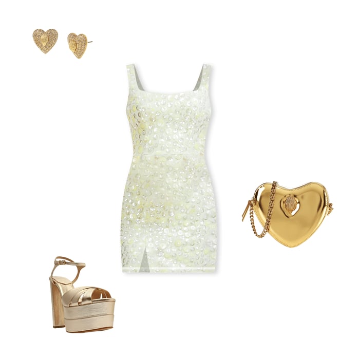 dress the population moxie sleeveless fitted mini dress Ivory Mini Dress main image 0