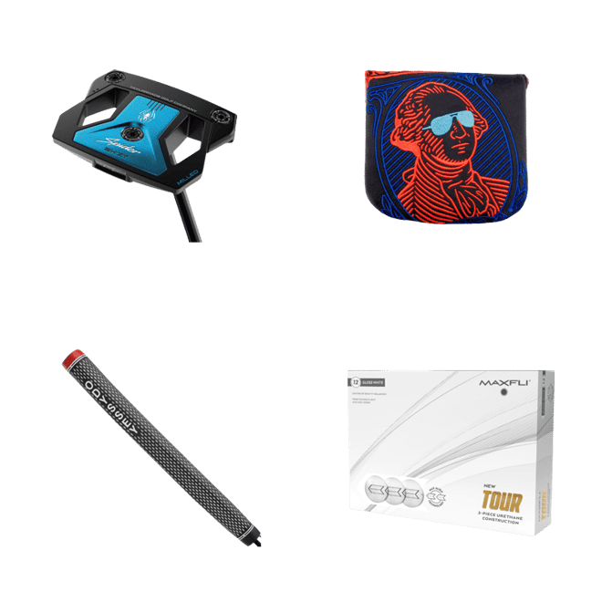 The Glove Copricapo Odyssey Stroke Lab Blade Putter | Bianco E Nero In Pelle PU | Accessorio Golf Nuovo Copricapo Putter Odyssey - Foto 6