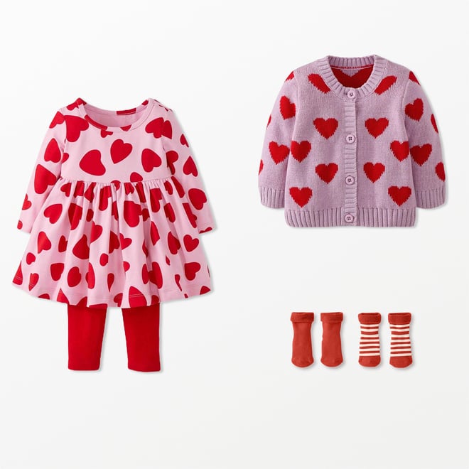 Cardigan Rouge Fille 5-6 Ans 100% Coton Hanna Andersson, Manches Longues