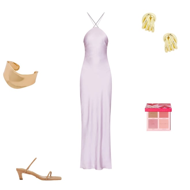 【foundrymews】Liline dress Line & Dot Kira Maxi Dress in Lilac | REVOLVE