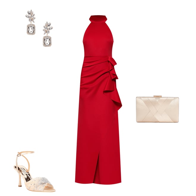 chinese dress ladies Faviana E11236 12 / Red