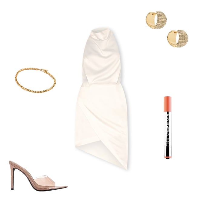 ELLIATT Camo Dress in White | REVOLVE