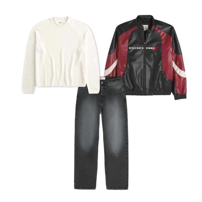 Washed Black Baggy Jeans