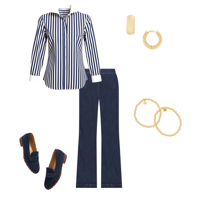 Modern Classic Shirt - Wonder Stripe | Talbots
