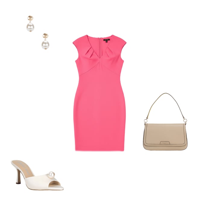 Gianni Bini Preston Satin Pearl Ornamented Dress Slide Sandals