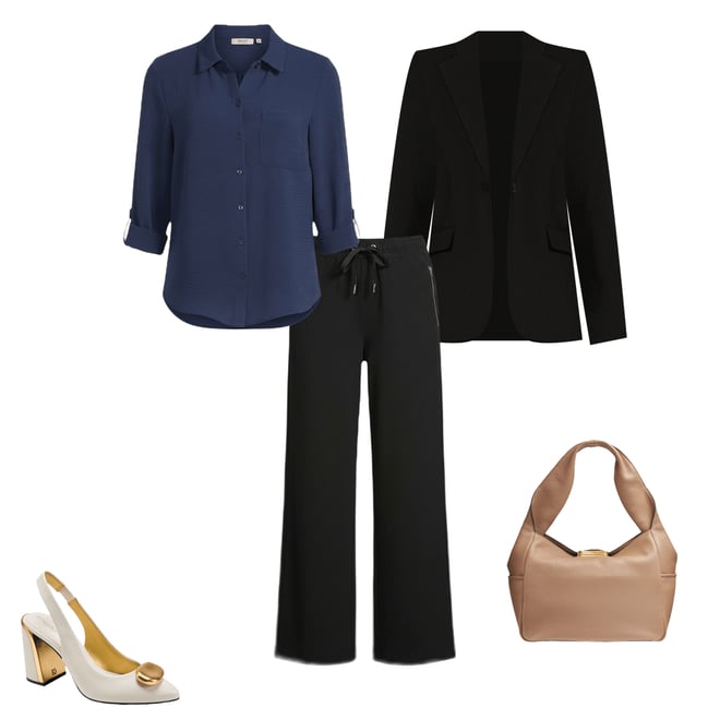 DKNY by Donna Karan Long Sleeve 1-Button Blazer | Dillard's