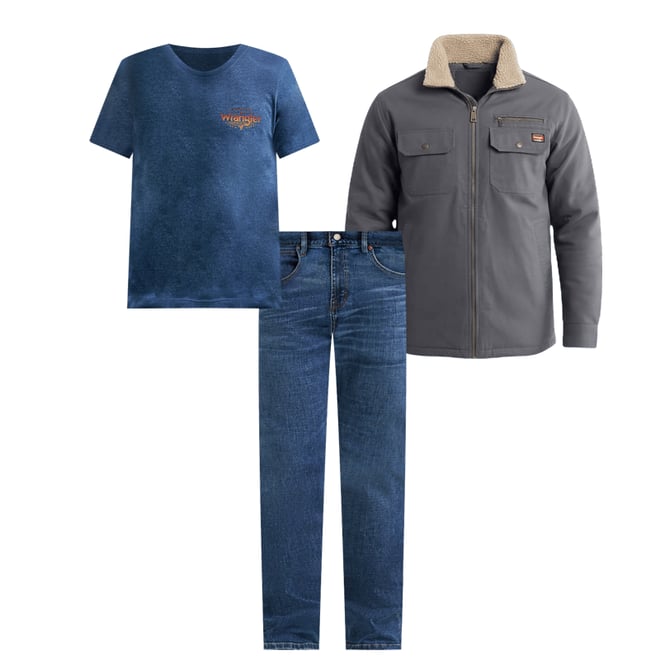 Men's Horse Logo Graphic T-Shirt in Dark Denim