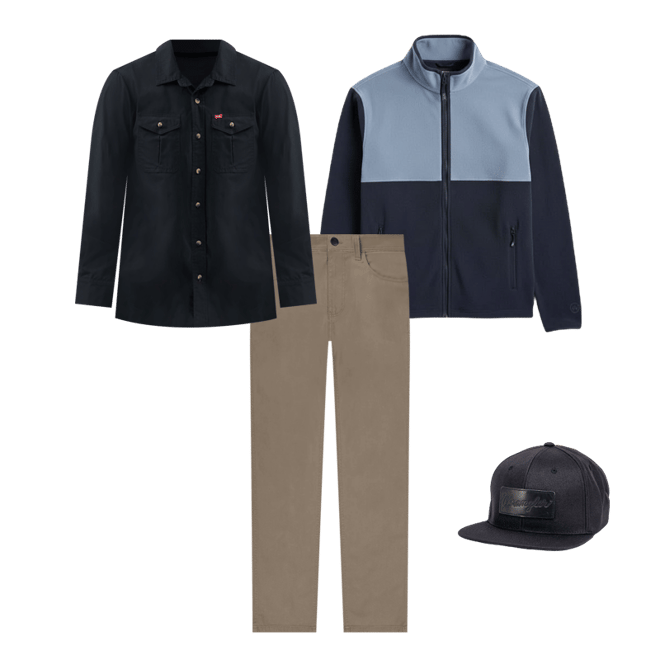 Men's Wrangler ATG™ Color Block Mock Neck Jacket