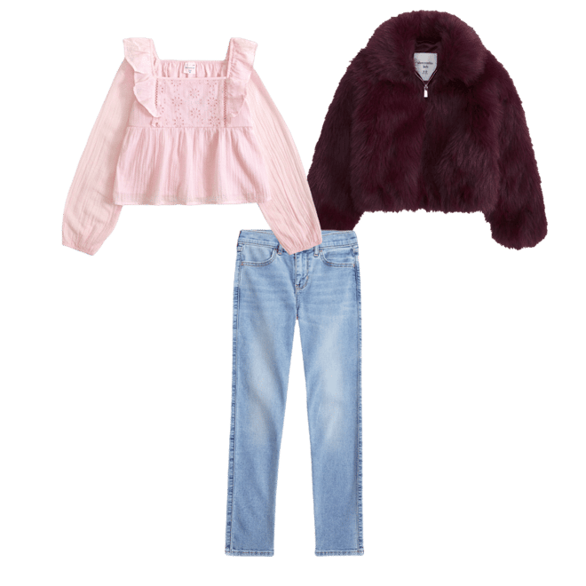 embroidered puff sleeve babydoll top