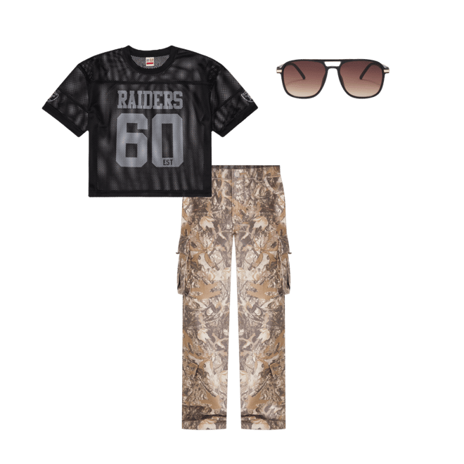 Forest Camo Baggy Cargo Pants