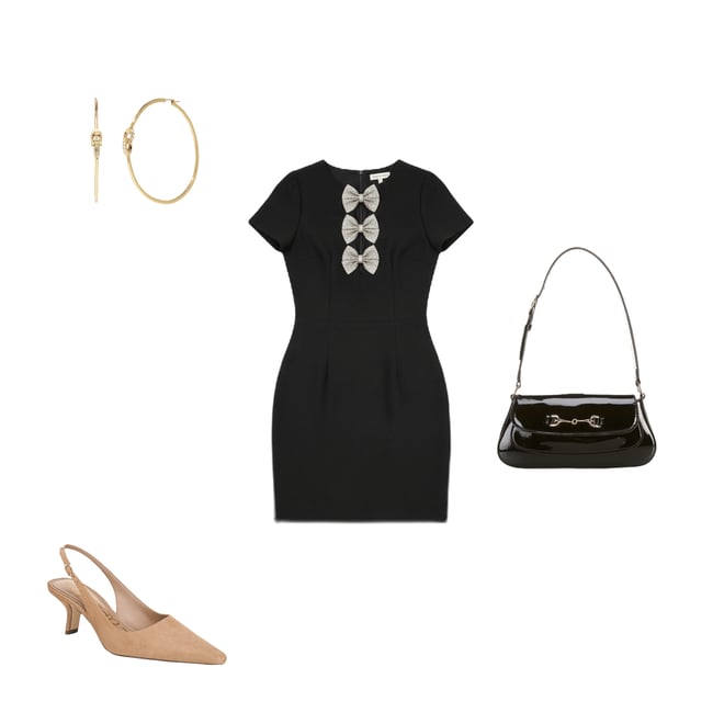 Sam Edelman Short Sleeve Bow Front Sheath Mini Dress | Dillard's