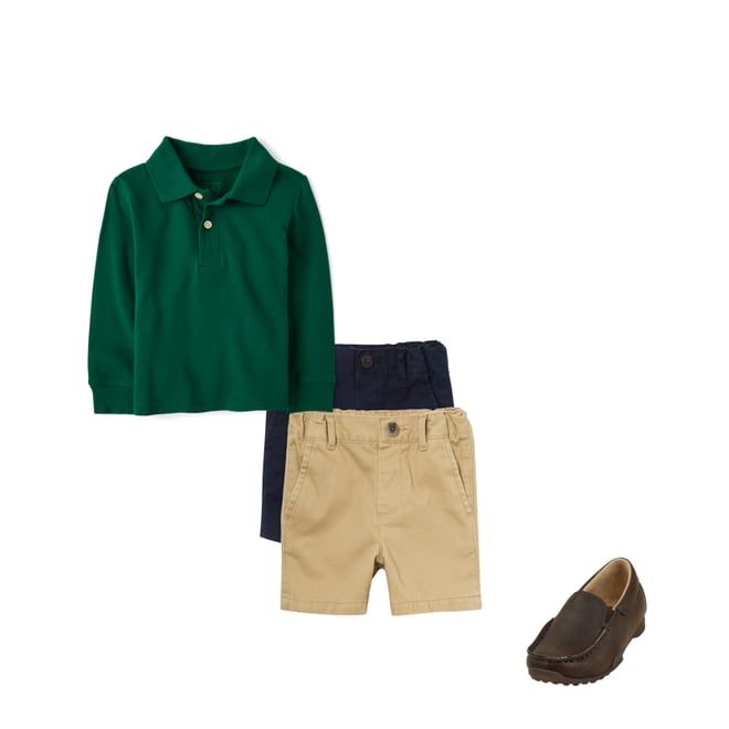 1st bundle featuring 2 items which compliment Baby And Toddler Boys Uniform Stretch Chino Shorts 2-Pack