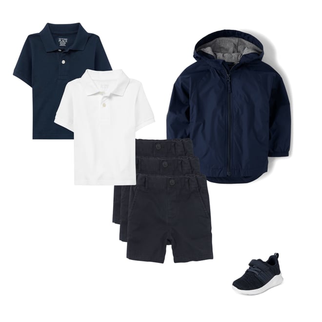 4th bundle featuring 3 items which compliment Baby And Toddler Uniform Pique Polo 2-Pack