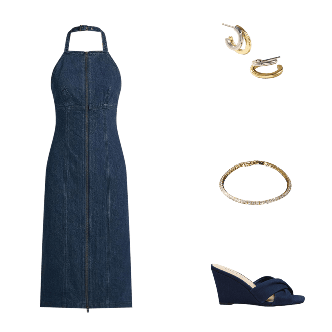 knee length dresses for ladies Adelaide Zip Cord Midi Dress-Emerald Night, Elaborate Vine
