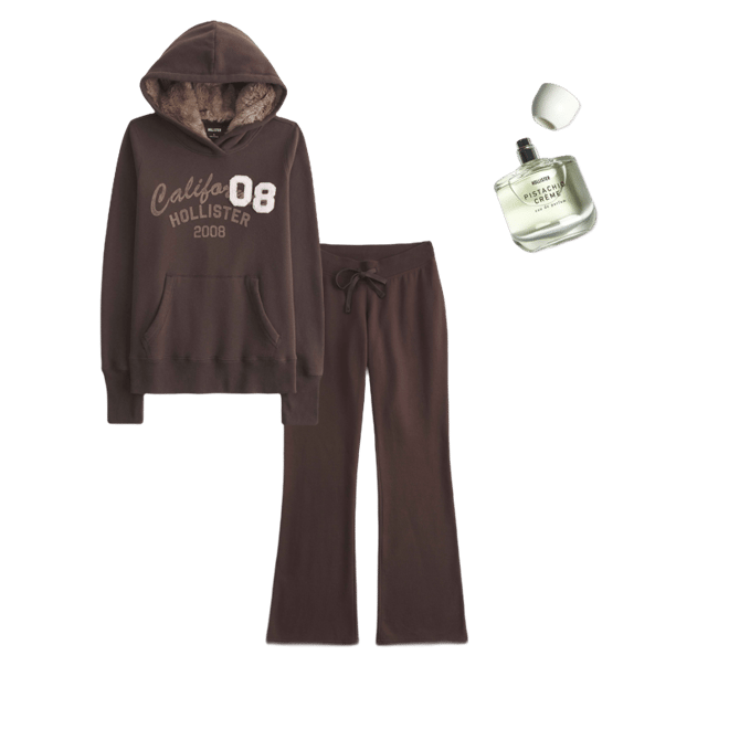 Faux Fur-Lined Hood Graphic Hoodie