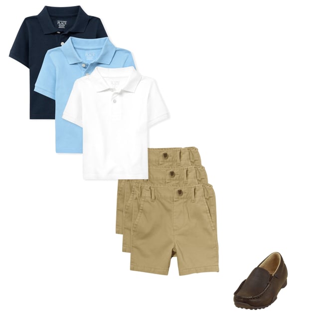 8th bundle featuring 2 items which compliment Baby And Toddler Uniform Pique Polo 3-Pack