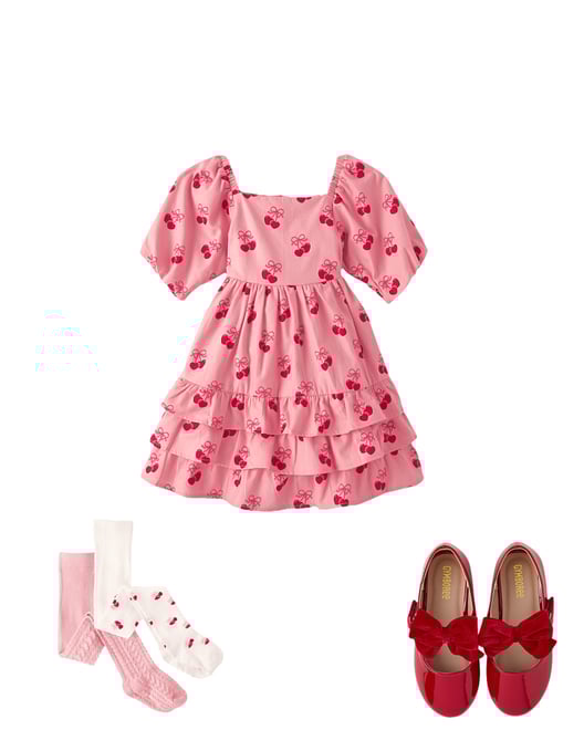 2nd bundle featuring 2 items which compliment Girls Heart Cherry Cable Knit Tights 2-Pack