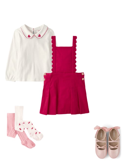 4th bundle featuring 3 items which compliment Girls Heart Cherry Cable Knit Tights 2-Pack