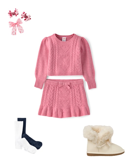 1st bundle featuring 4 items which compliment Girls Pointelle Bow Tights 2-Pack