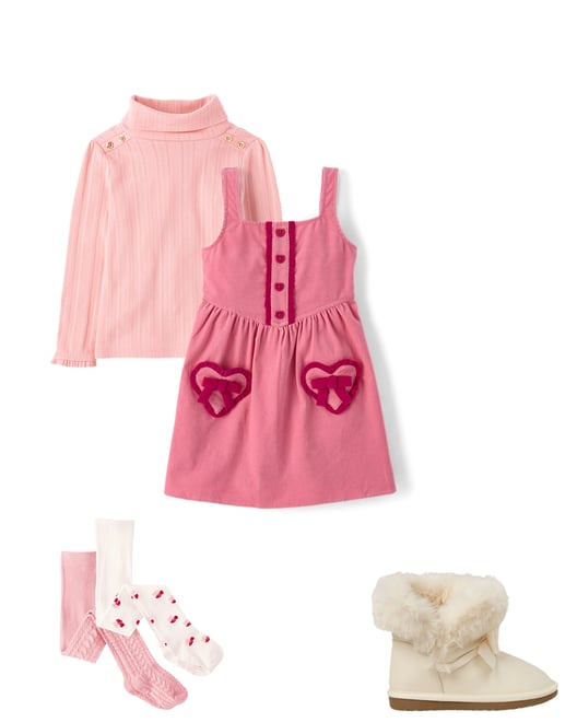 6th bundle featuring 3 items which compliment Girls Heart Cherry Cable Knit Tights 2-Pack