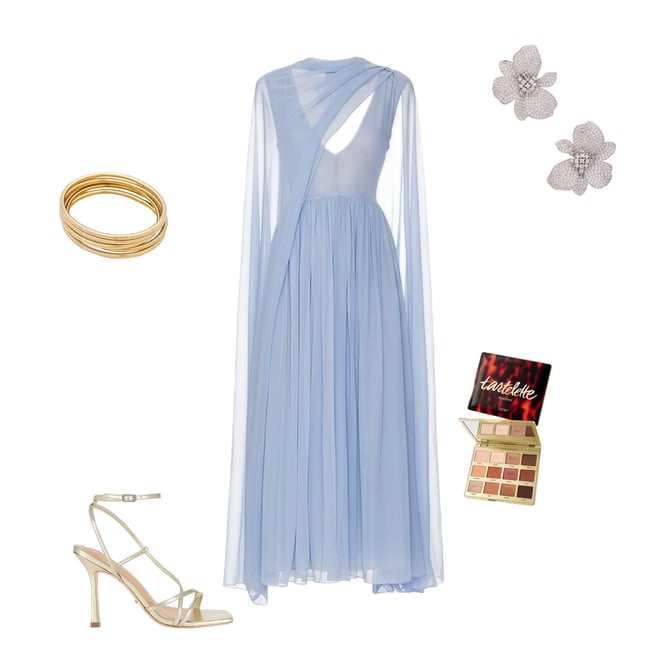 sachin and babi light blue dress Helsa Maxi Dress Black main image 1