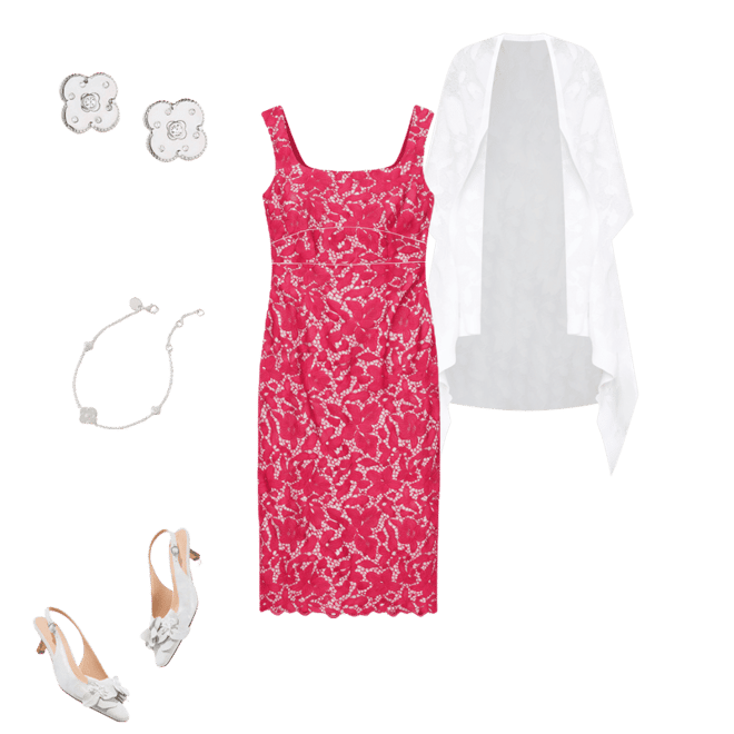 RSVP Floral Lace Sheath Dress | Talbots