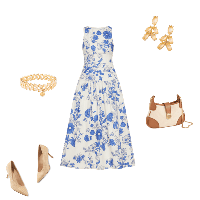 RSVP Fit & Flare Dress - Shadow Floral | Talbots