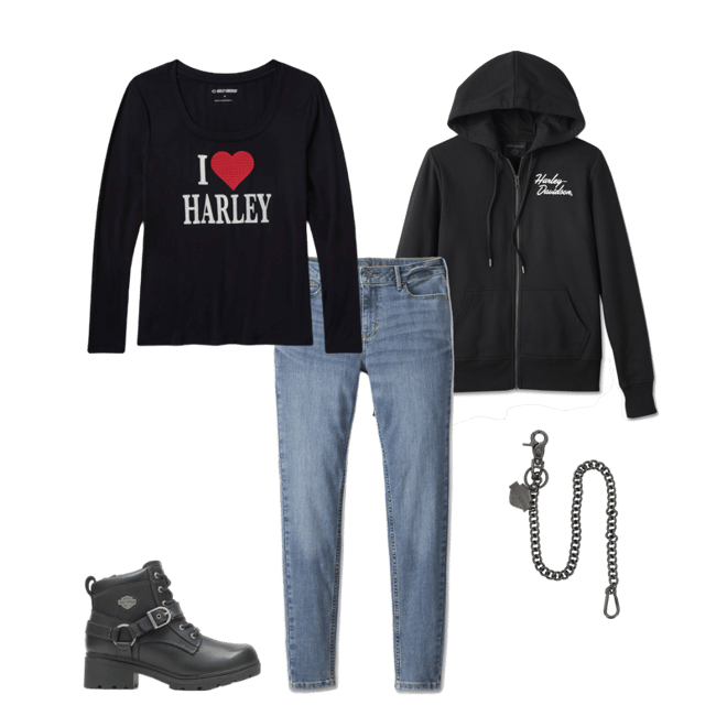 Women's Special Bar & Shield Zip Front Hoodie | Harley-Davidson USA