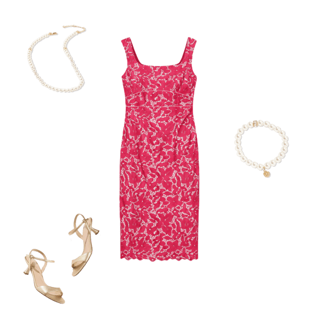 RSVP Floral Lace Sheath Dress | Talbots