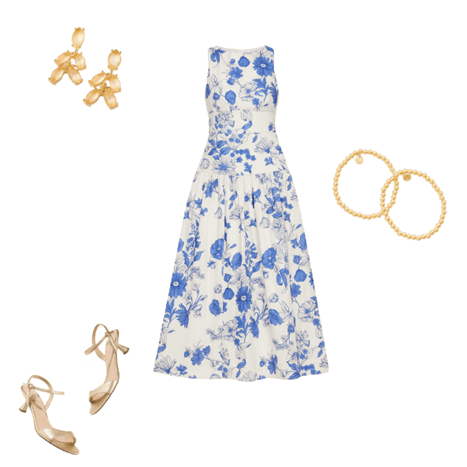 RSVP Fit & Flare Dress - Shadow Floral | Talbots