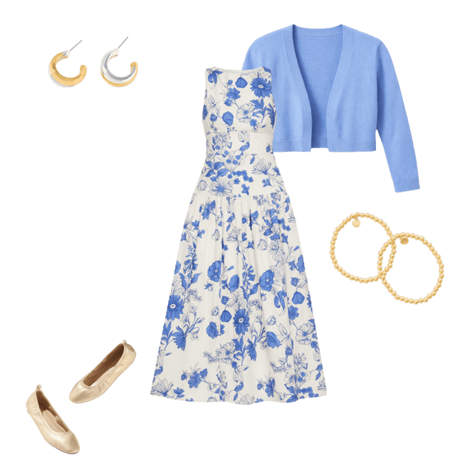 slim fit dress slacks Such a Vintage Find Fit & Flare Dress – ModCloth main image 0