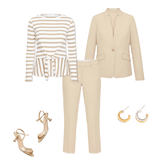 BREADEN　86tiptop Tie-Front Top - Camden Stripe | Talbots