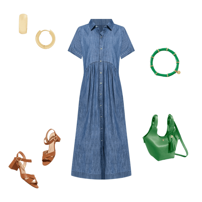 denim t shirt dress Medium Wash Denim Mini Shirt Dress - All Dresses