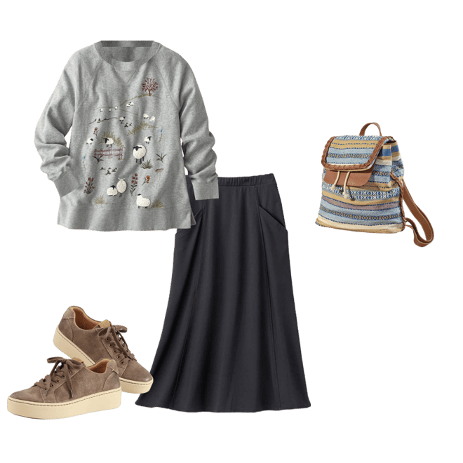 Mellow Meadows Embroidered Sweatshirt - Coldwater Creek