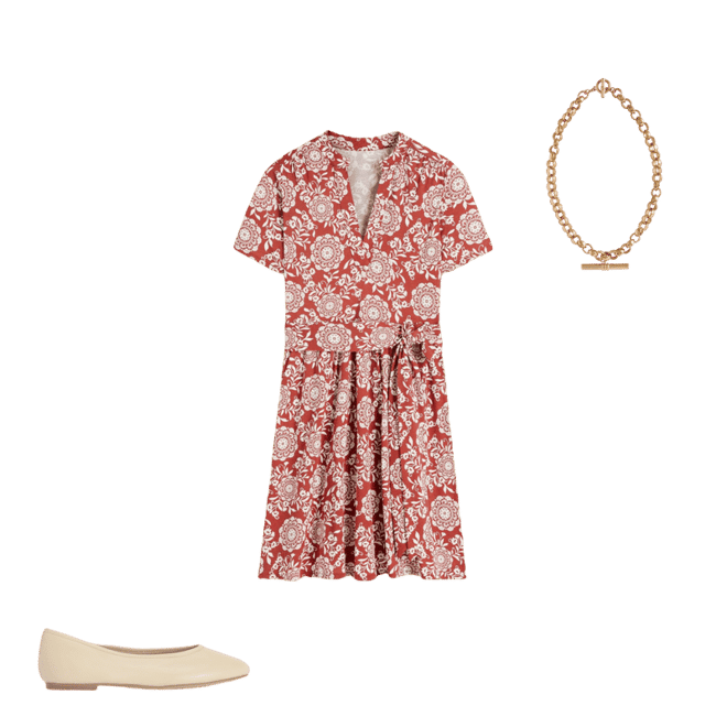 boden flippy jersey dress Daisy Flippy Jersey Dress - Brown, Decorative Blossom