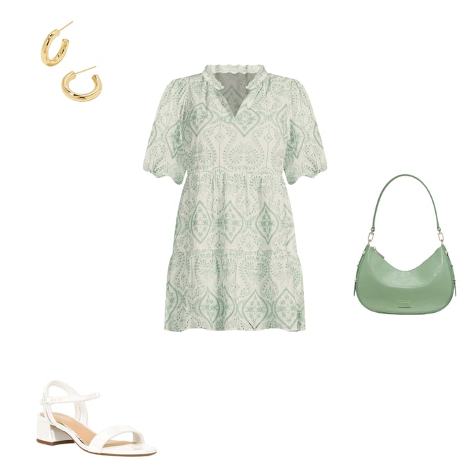 Sugarlips Plus Evelyn Jacey Floral/Paisley Eyelet Embroidered Puffed Sleeve Shift  Dress | Dillard's
