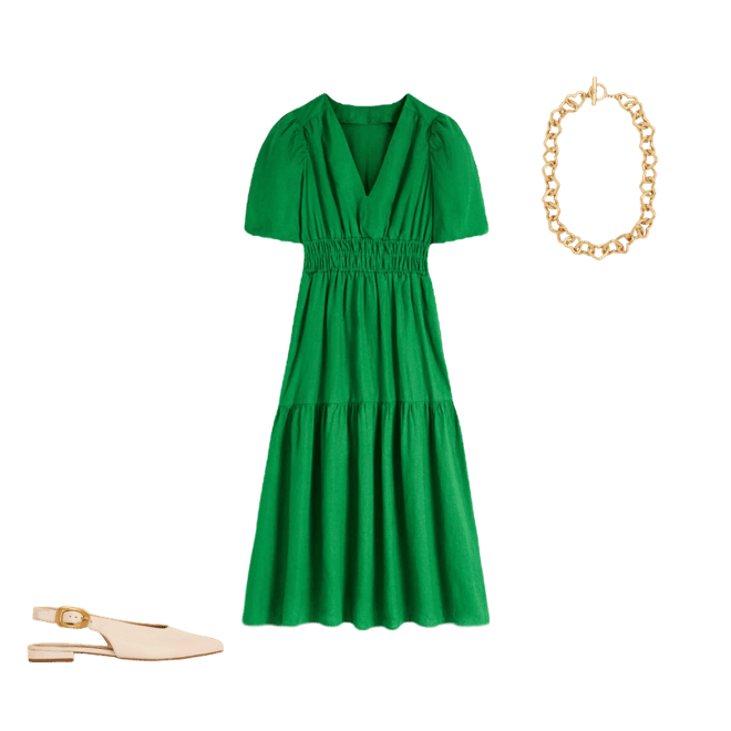 boden virginie linen midi dress Ivy Linen Midi Dress (Women)