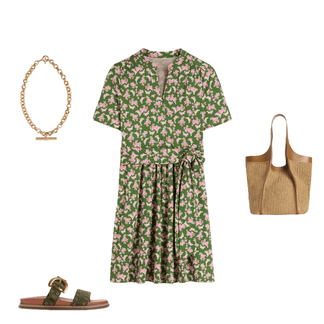 boden flippy jersey dress Boden Women's Daisy Flippy Jersey Dress in Green