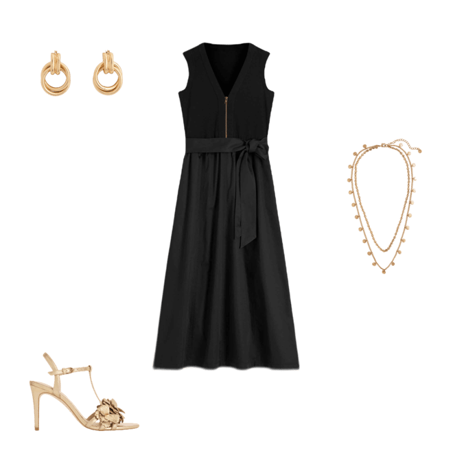 black dress valentine's day ALLISON / Sparkling Black Wedding Dress with Removable Train