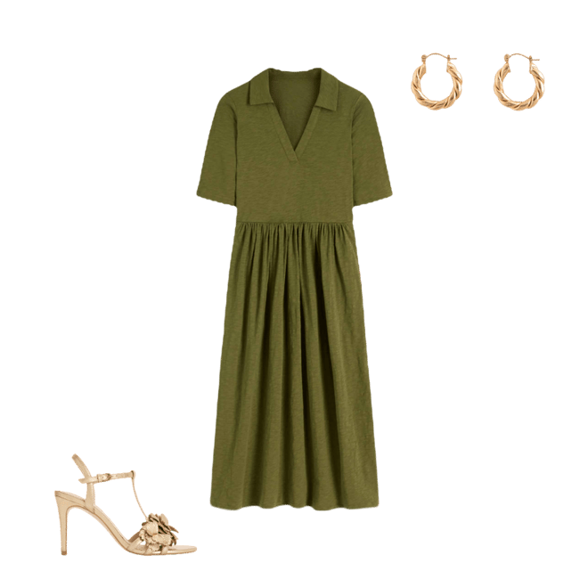 slim fit dress slacks Caicos Cut-Out Halterneck Maxi Dress in Olive Green