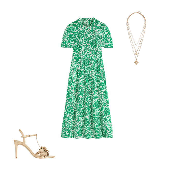 dark green simple dress Cut-Out Chiffon Maxi Dress — Emerald Green – Elizabeth Geneve
