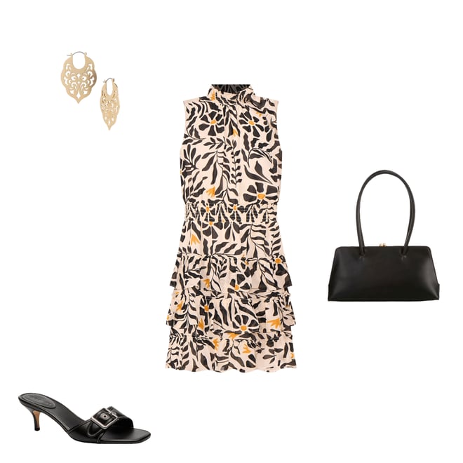 COACH Margot Leather Buckle Hardware Slide Sandals | Dillard's