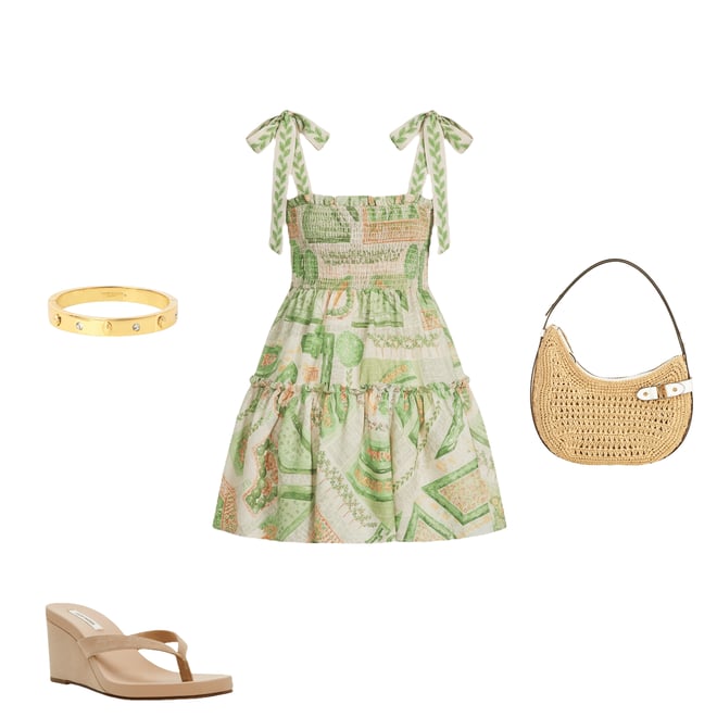 en saison green dress En Saison Sabrina Midi Dress – Monkee's of Myrtle Beach main image 0