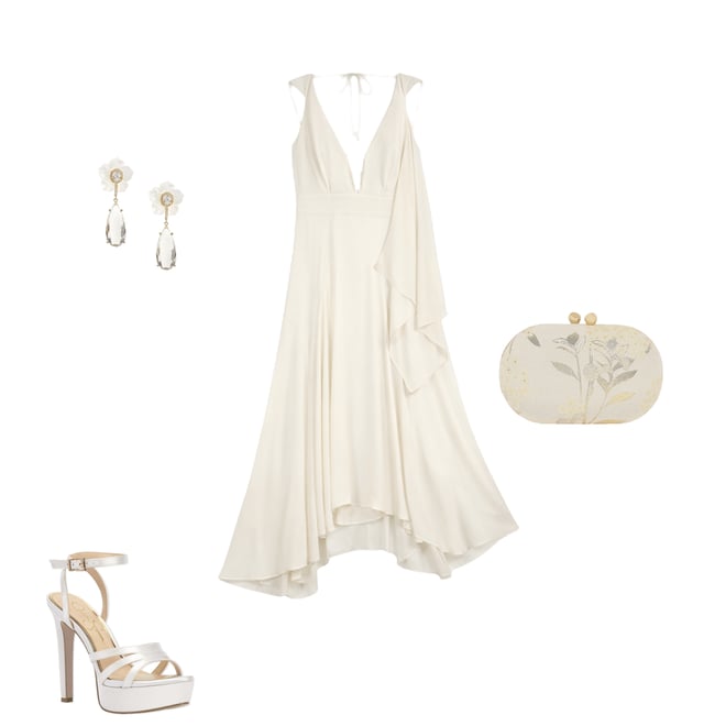 Reiss Evory Chiffon Sheer Layered V-Neck Cutout Sleeveless Maxi Dress |  Dillard's