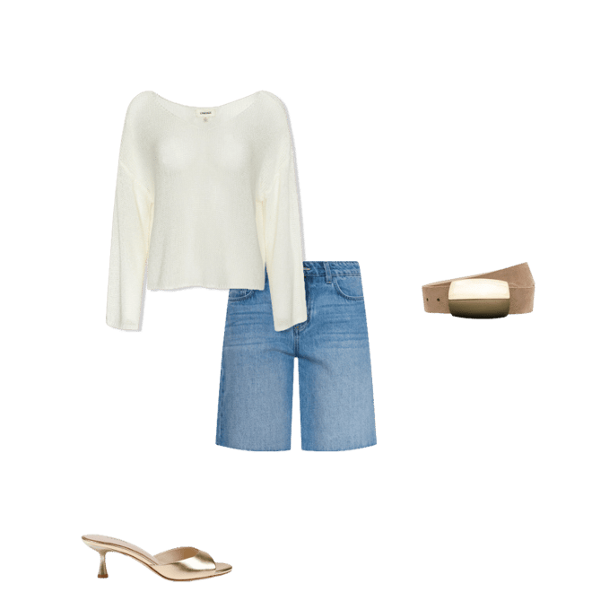 Ethan Knit Pullover in Vanilla | L'AGENCE